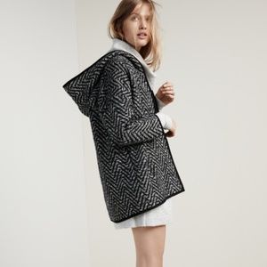 NWT MADEWELL Herringbone Wrap Jacket Wool Coat